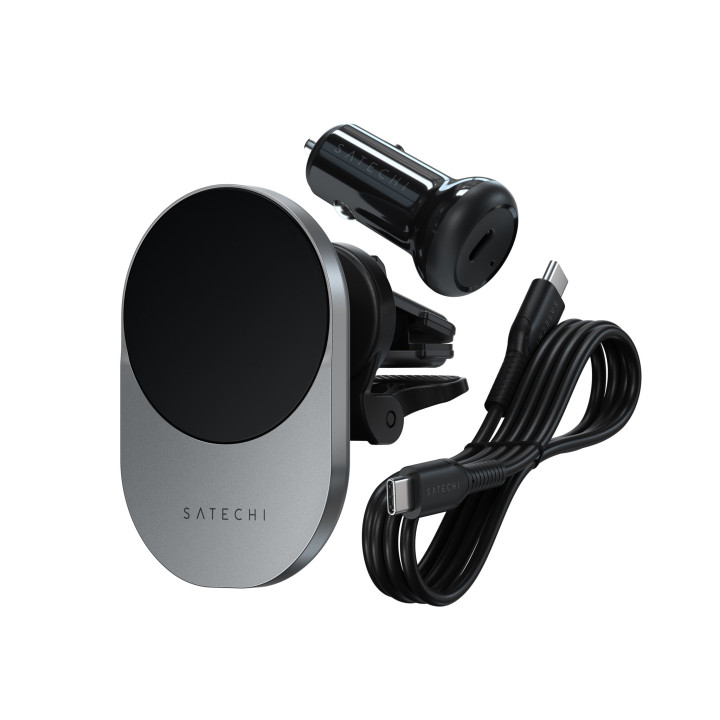 Безжично зарядно за кола Satechi Qi2, Space Gray - ST-Q2CCM - 6