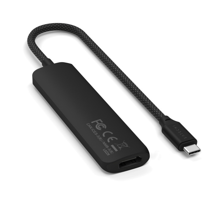 Дикинг станция Satechi Slim Multiport, 4-in-1, 4K HDMI, Black - ST-P4SK - 4