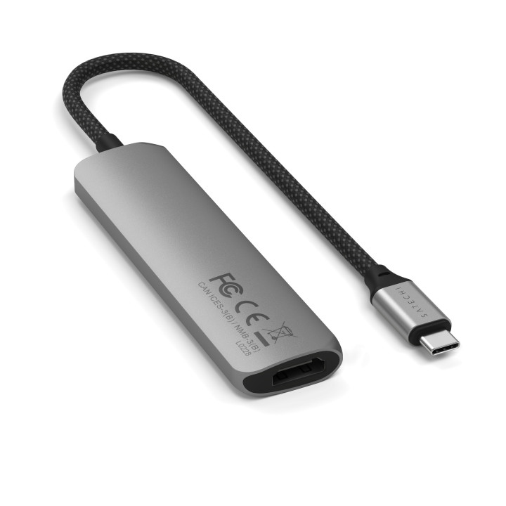 Докинг станция Satechi Slim Multiport, 4-в-1, 4K HDMI, Space Grey - ST-P4SM - 8