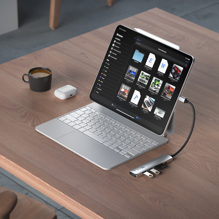 Докинг станция Satechi Slim Multiport, 6-in-1, Silver - ST-P6SS - 2