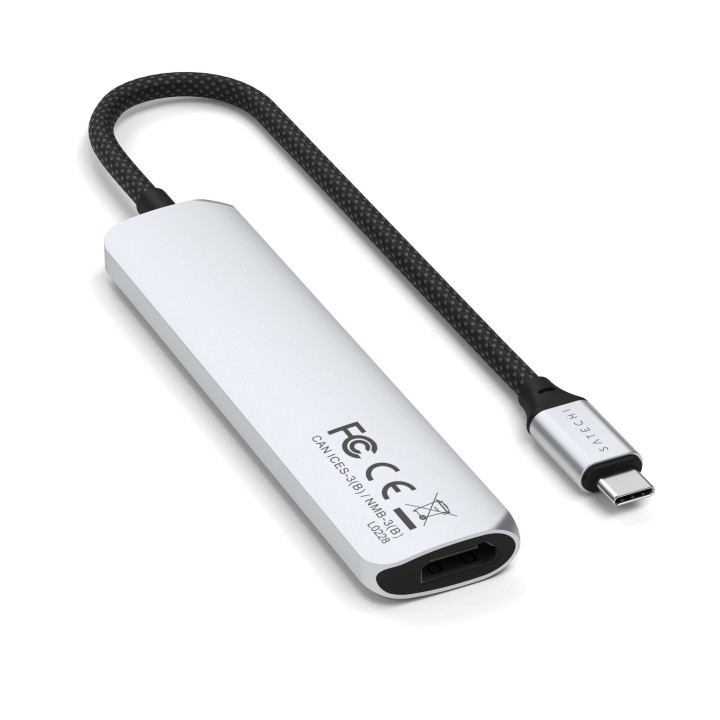 Докинг станция Satechi Slim Multiport, 6-in-1, Silver - ST-P6SS - 8