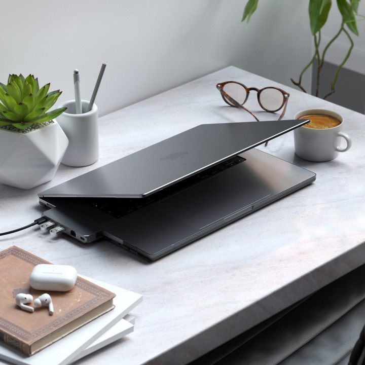 Твърд калъф Satechi Eco Hardshell за MacBook Pro 16", тъмен - ST-MBP16DR - 5