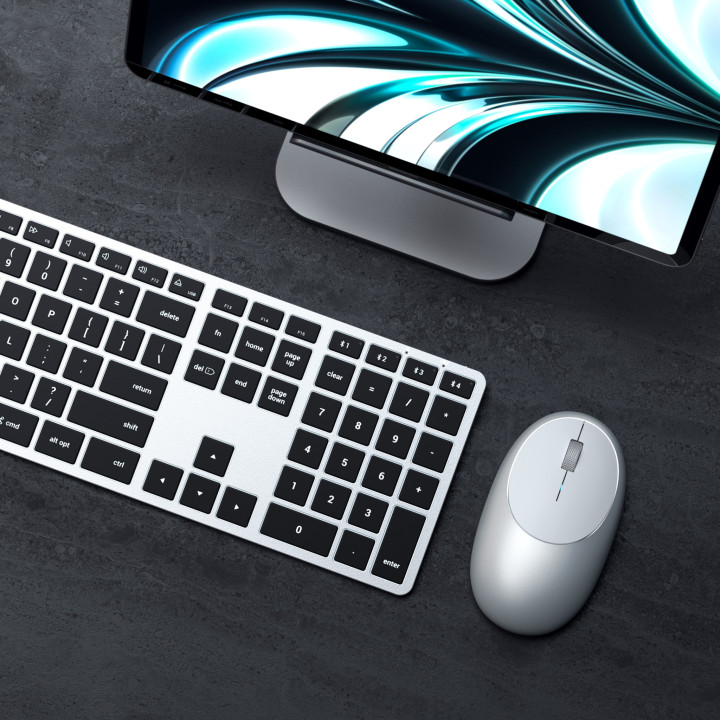 Bluetooth клавиатура Satechi Slim X1, US layout, сребрист - ST-BTSX1S - 5