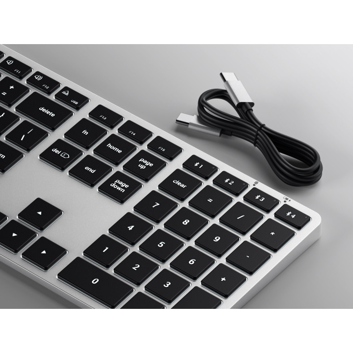 Bluetooth клавиатура Satechi Slim X3, Silver, US layout - ST-BTSX3S - 5