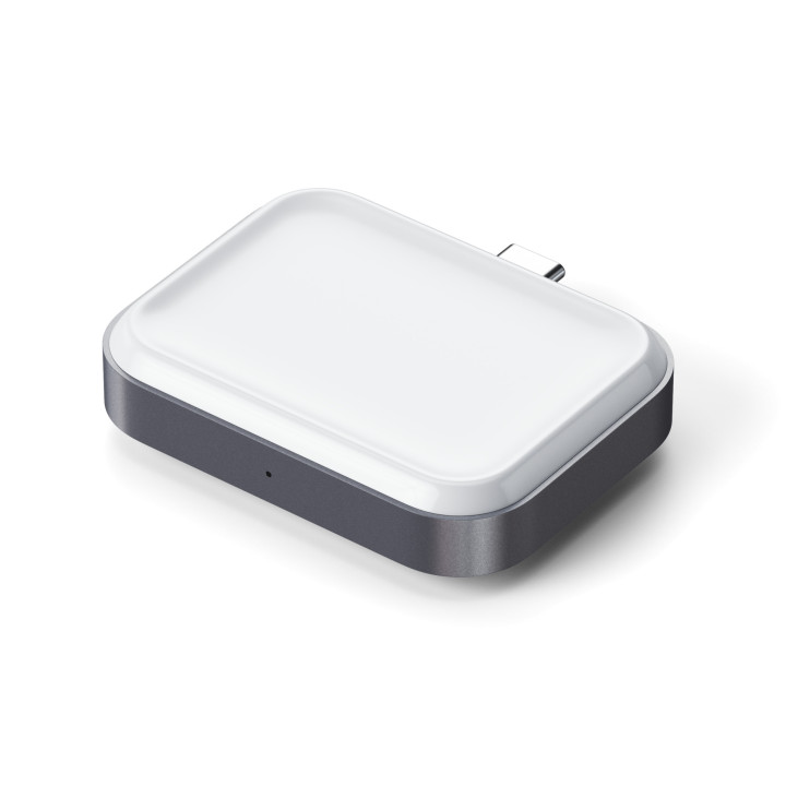 Безжично зарядно Satechi USB-C 2 в 1 за Apple Watch и AirPods, сребрист - ST-UC2WCDM - 8