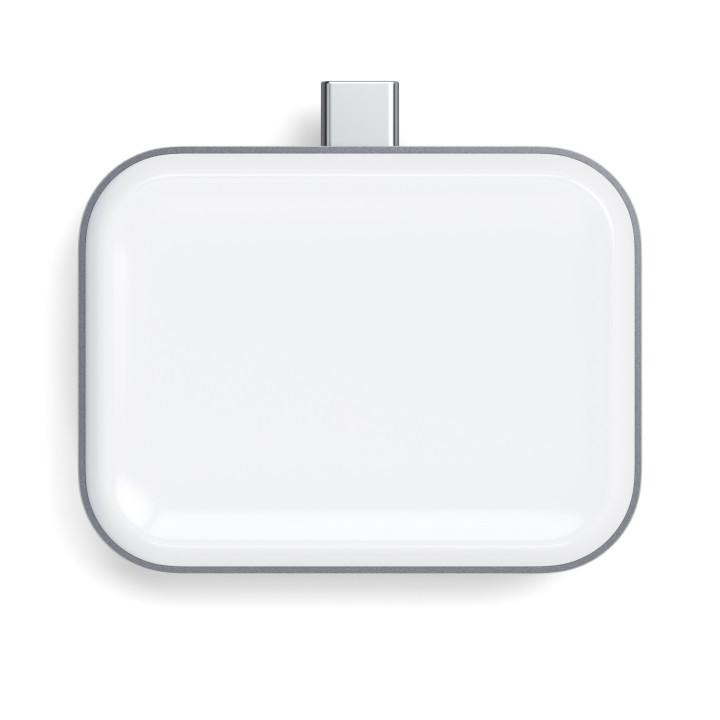 Безжично зарядно Satechi USB-C 2 в 1 за Apple Watch и AirPods, сребрист - ST-UC2WCDM - 9
