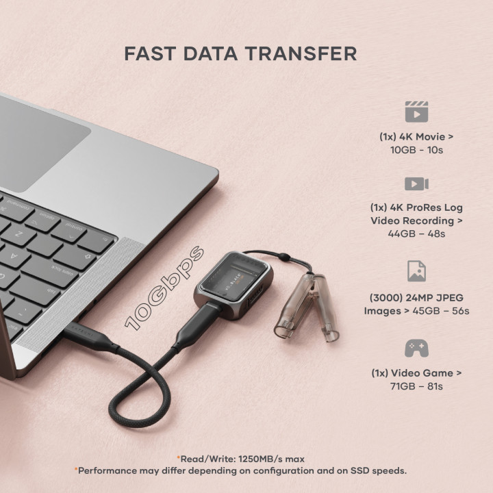Кутия за SSD Satechi Mini, NVMe M.2 2230, USB-C, Space Gray - ST-E2230M - 2