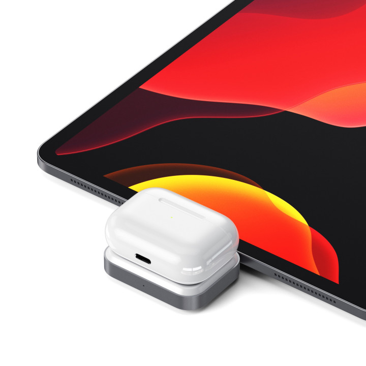 Безжично зарядно Satechi USB-C 2 в 1 за Apple Watch и AirPods, сребрист - ST-UC2WCDM - 11