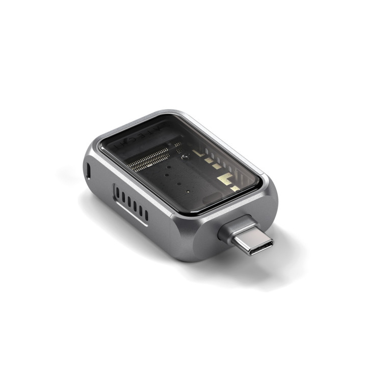 Кутия за SSD Satechi Mini, NVMe M.2 2230, USB-C, Space Gray - ST-E2230M - 3