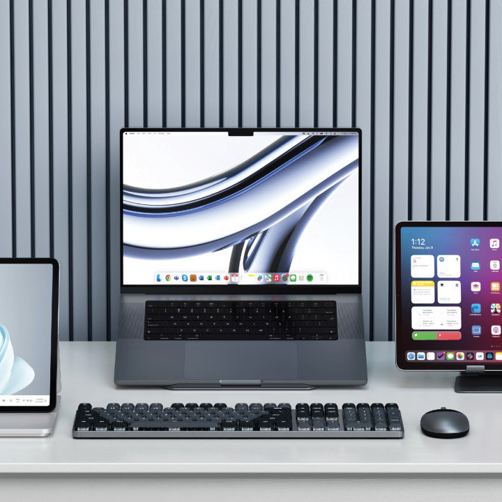 Bluetooth механична нископрофилна клавиатура Satechi SM3 Slim, подсветка, US layout, Dark - ST-KSM3DK-EN - 6