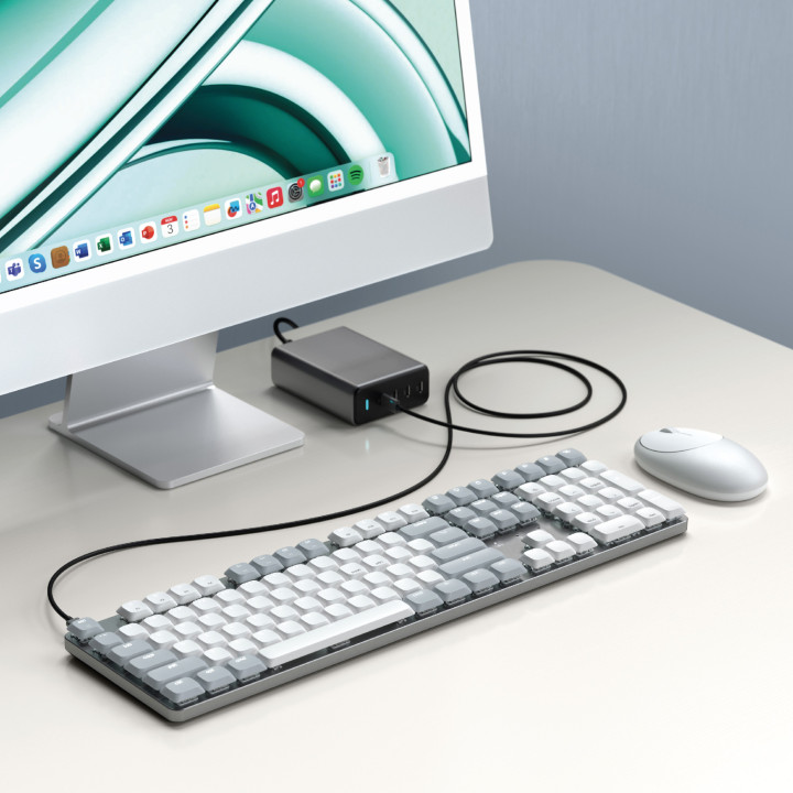 Bluetooth механична нископрофилна клавиатура Satechi SM3 Slim, подсветка, US подредба, Light - ST-KSM3LT-EN - 5