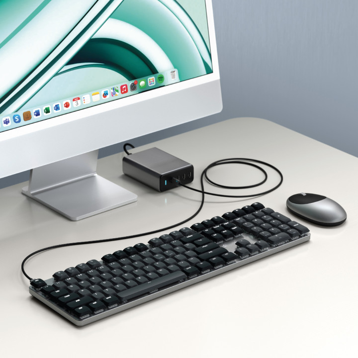 Bluetooth механична нископрофилна клавиатура Satechi SM3 Slim, подсветка, US layout, Dark - ST-KSM3DK-EN - 13