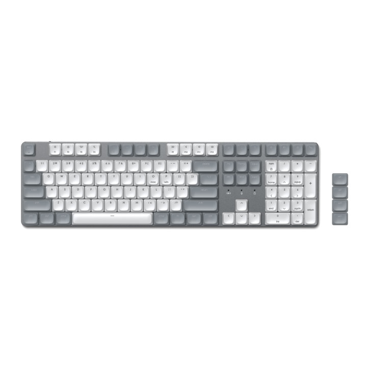 Bluetooth механична нископрофилна клавиатура Satechi SM3 Slim, подсветка, US подредба, Light - ST-KSM3LT-EN - 10