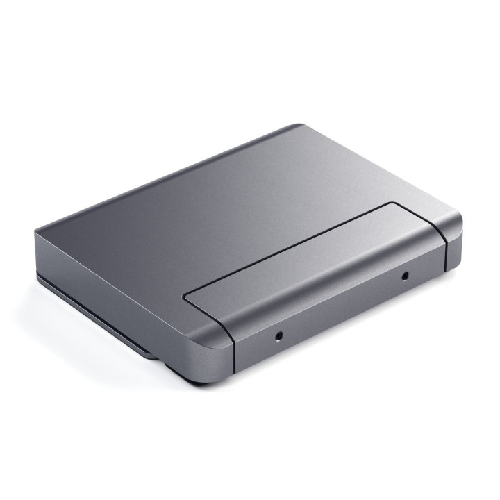 Докинг станция Satechi Aluminium Stand & Hub за iPad Pro, USB-C PD до 60W, 4K HDMI 60Hz, USB-A, SD четец, аудио жак 3.5mm, Space