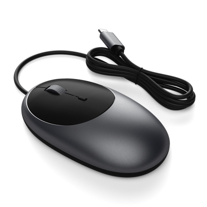 Мишка Satechi C1, USB-C кабелна, Space Grey - ST-AWUCMM - 1