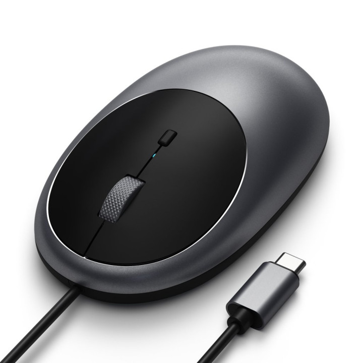 Мишка Satechi C1, USB-C кабелна, Space Grey - ST-AWUCMM - 2