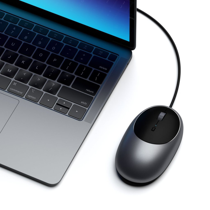 Мишка Satechi C1, USB-C кабелна, Space Grey - ST-AWUCMM - 4