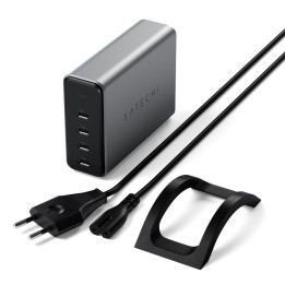 Зарядно устройство Satechi 165W GaN, 4x USB-C PD до 100W - ST-UC165GM-EU - 1