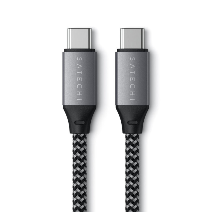 Кабел Satechi, USB-C към USB-C 100W, плетен, 2m, Grey - ST-TCC2MM - 2