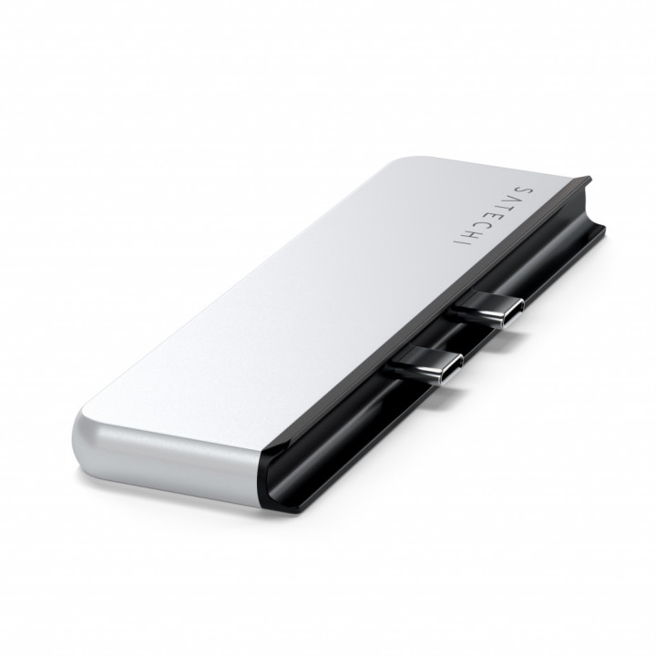 Хъб Satechi Dual USB-C за Surface Pro 9, 1x USB4 100W PD, 1x HDMI 2.0 4K/60Hz, 2x USB-C 3.2 Gen 2, 1x USB-A 3.2 Gen 2, SD/microS