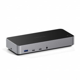 Докинг станция Satechi Aluminium 4K Display, 3x 4K/60Hz, 2x DisplayPort 1.4, 3x HDMI, 1x USB-C 3.1 Gen2, 1x USB-C 3.0, 1x USB 3.