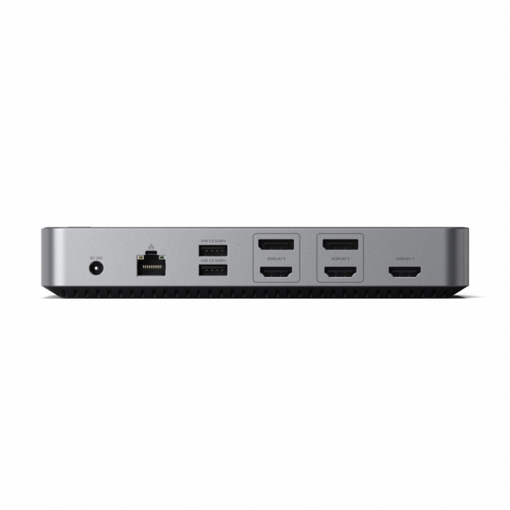 Докинг станция Satechi Aluminium 4K Display, 3x 4K/60Hz, 2x DisplayPort 1.4, 3x HDMI, 1x USB-C 3.1 Gen2, 1x USB-C 3.0, 1x USB 3.