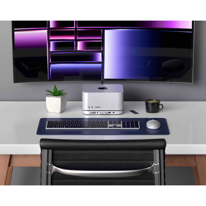 Докинг станция Satechi за Mac Mini/Studio, 1x USB-C 3.2, 1x USB-A 3.2, 2x USB-A 3.0, 3.5mm аудио, Micro/SD четец, отделение за N