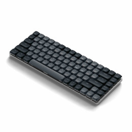 Bluetooth механична нископрофилна геймърска клавиатура Satechi SM1 Slim, Windows клавиши, подсветка, 2.4GHz USB приемник, черна 
