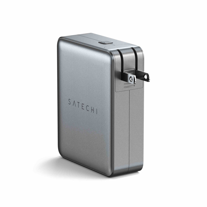 Зарядно устройство Satechi Travel Charger, 145W, 4x USB-C PD, адаптери UK/EU/AU/US, калъф тип мрежа, Space Grey - ST-W145GTM - 5