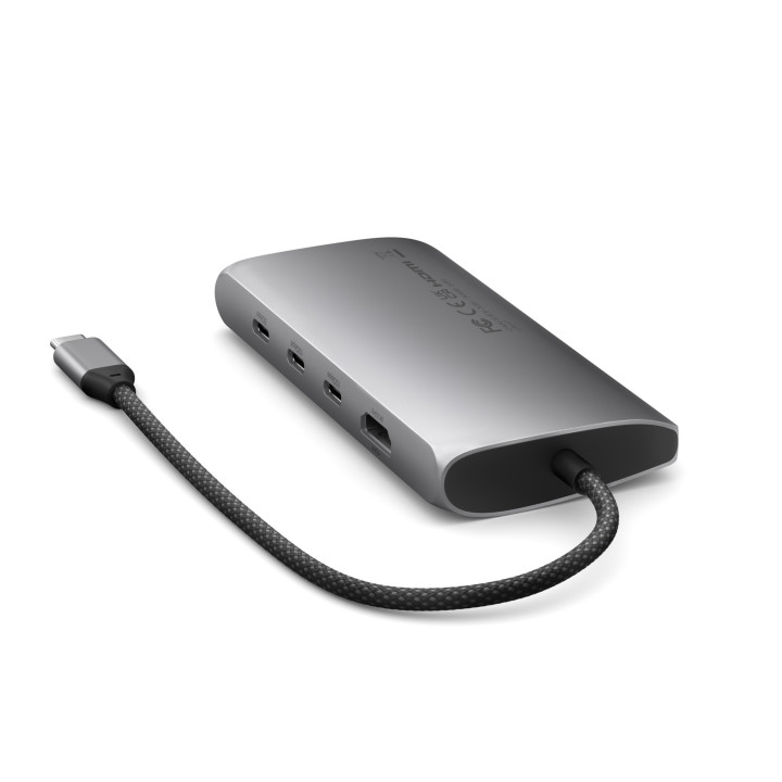 USB-C хъб Satechi MultiPort Adapter V3, 8K, Ethernet, Space Gray - ST-P8KEM - 5