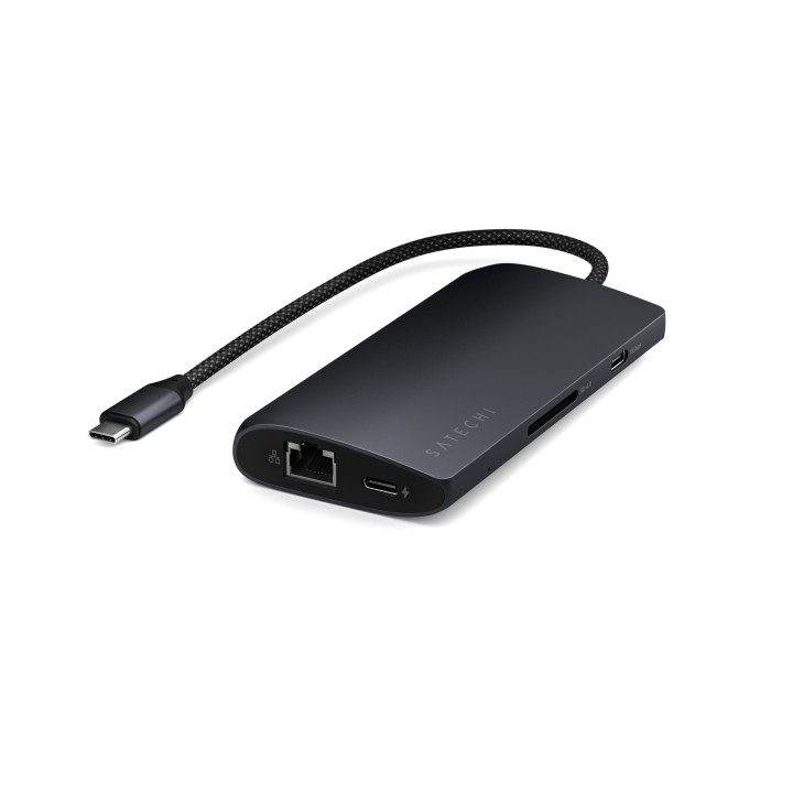 USB-C хъб Satechi MultiPort Adapter 8K, Ethernet, HDMI, V3, Midnight - ST-P8KED - 5