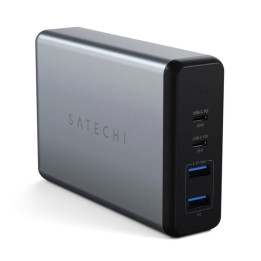 Зарядно устройство Satechi 108W Type-C MultiPort Travel Charger, 1x USB-C PD, 2x USB 3.0, 1x Qualcomm Quick Charge 3.0, Space Gr
