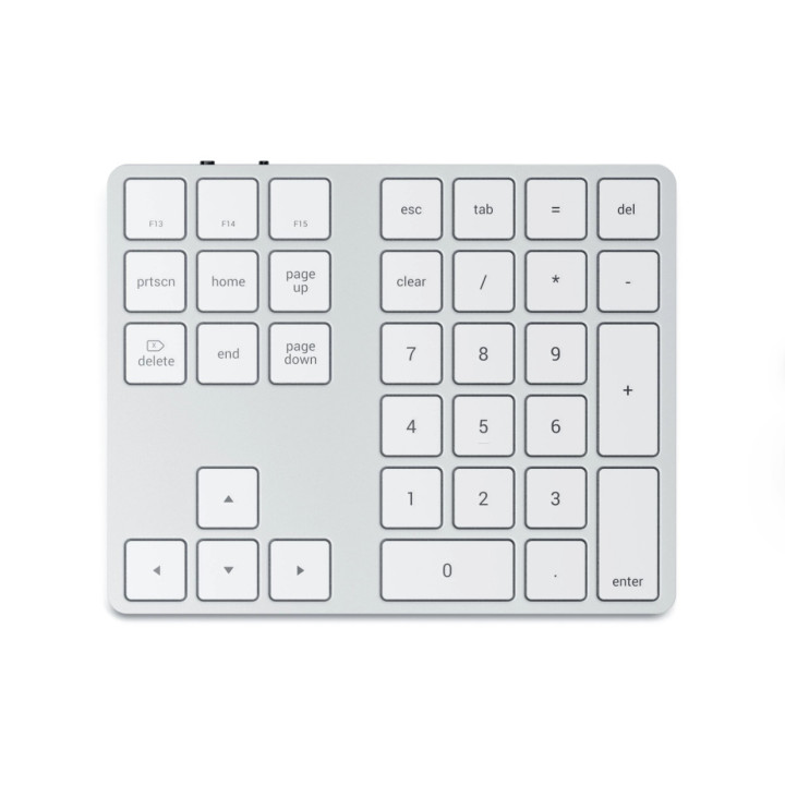 Bluetooth разширена алуминиева клавиатура с цифров блок Satechi Aluminum Extended Keypad, сребрист - ST-XLABKS - 2