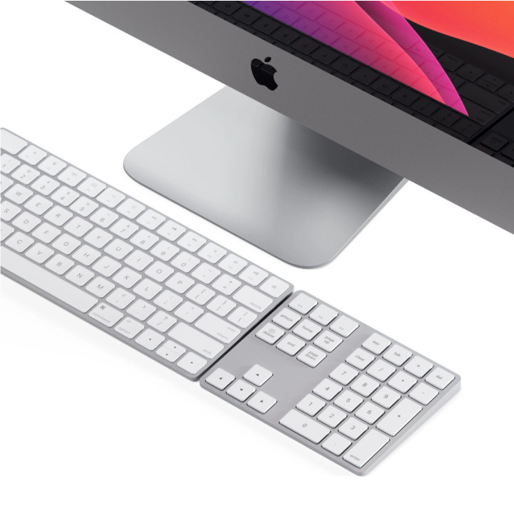 Bluetooth разширена алуминиева клавиатура с цифров блок Satechi Aluminum Extended Keypad, сребрист - ST-XLABKS - 4