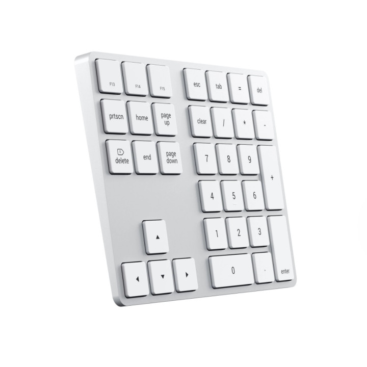 Bluetooth разширена алуминиева клавиатура с цифров блок Satechi Aluminum Extended Keypad, сребрист - ST-XLABKS - 5