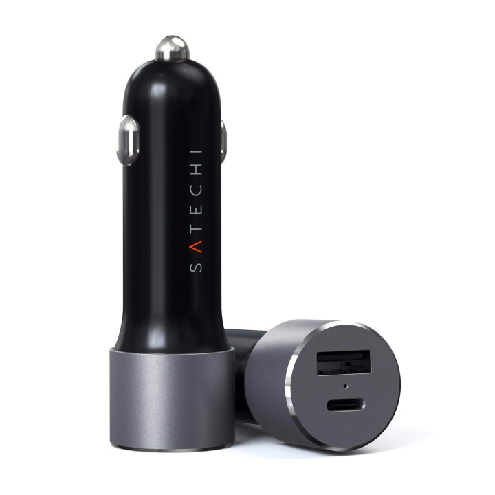Зарядно за автомобил Satechi, 72W USB-C PD, Space Grey - ST-TCPDCCM - 2