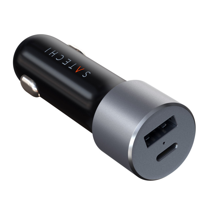 Зарядно за автомобил Satechi, 72W USB-C PD, Space Grey - ST-TCPDCCM - 5