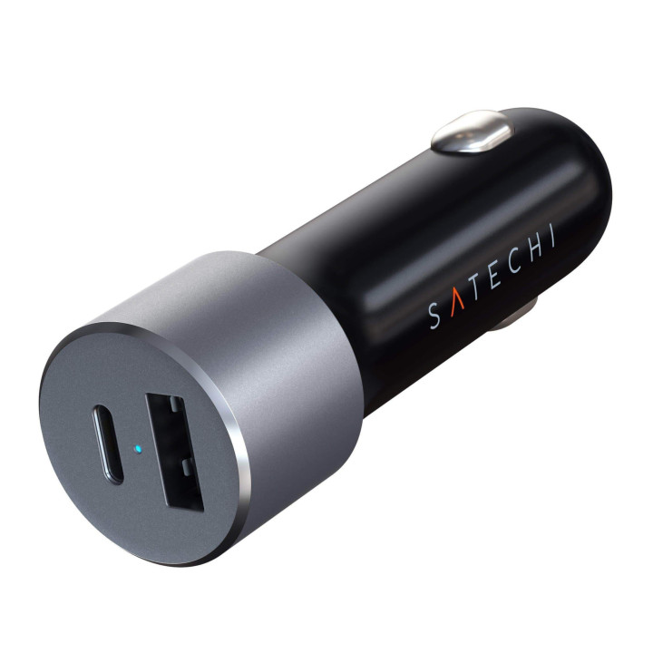 Зарядно за автомобил Satechi, 72W USB-C PD, Space Grey - ST-TCPDCCM - 6