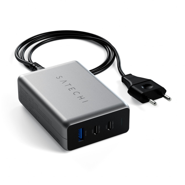 Зарядно устройство Satechi Compact GaN, 100W, 4x USB-C PD, 1x USB-A - ST-TC100GM-EU - 2