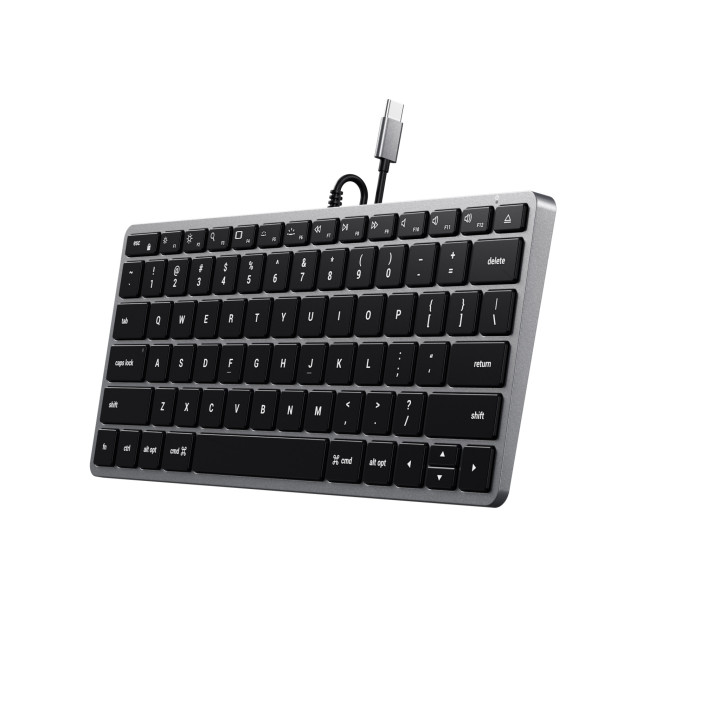 Клавиатура Satechi Slim W1, жична, USB-C, с подсветка, US layout, Space Grey - ST-UCSW1M - 3