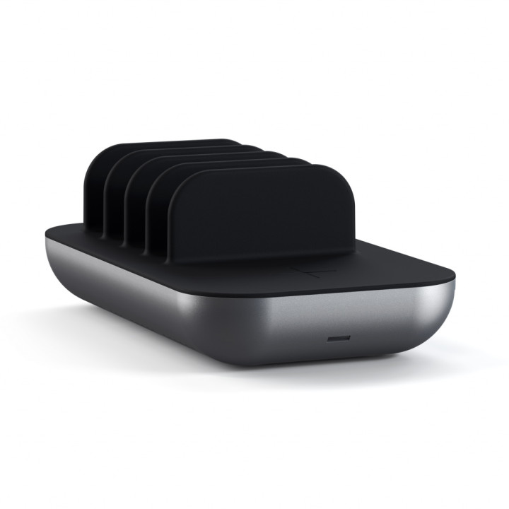 Зарядна станция Satechi Dock 5, 2x USB-C PD 20W, 2x USB-A 12W, безжично зареждане, Space Grey - ST-WCS5PM-EU - 6
