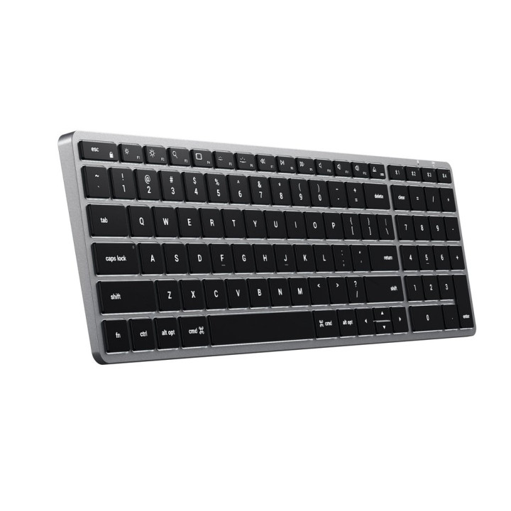 Bluetooth безжична клавиатура Satechi SLIM X2, с цифров блок, US подредба, Space Grey - ST-BTSX2M - 3