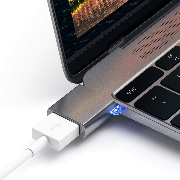 Адаптер Satechi, USB-C към USB-A 3.0, Space Grey - ST-TCUAM - 2