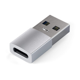 Адаптер Satechi, Aluminum USB-A към USB-C, сребрист - ST-TAUCS - 1