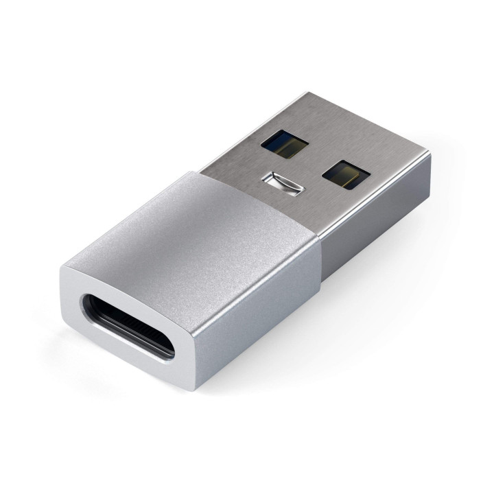 Адаптер Satechi, Aluminum USB-A към USB-C, сребрист - ST-TAUCS - 1