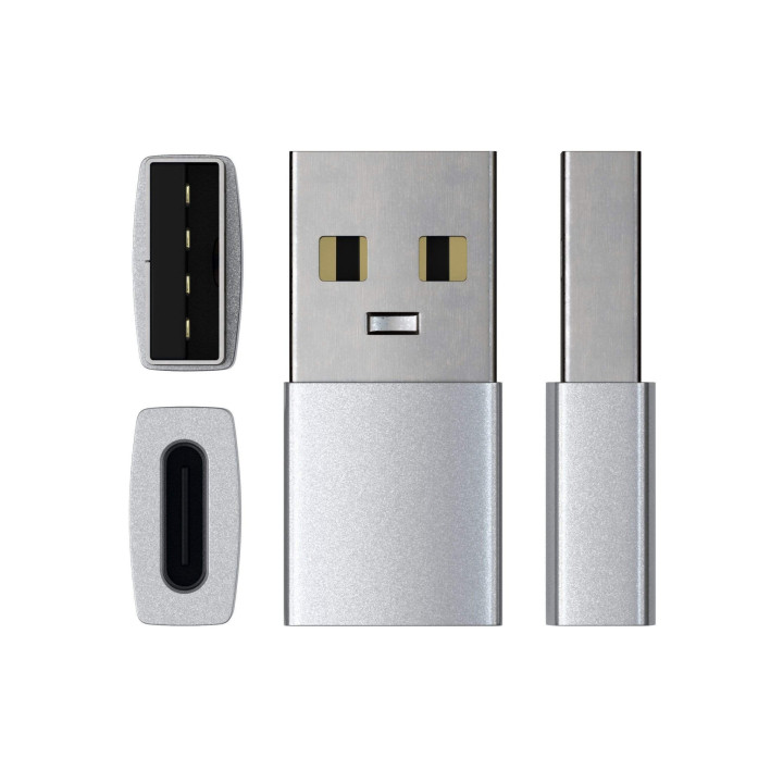 Адаптер Satechi, Aluminum USB-A към USB-C, сребрист - ST-TAUCS - 4