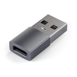 Адаптер Satechi, USB-A към USB-C, алуминиев, Space Grey - ST-TAUCM - 1