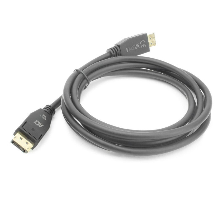 Кабел ACT, DisplayPort 2.1 мъжко-мъжко, 8K@60Hz, 4K@240Hz, 2m, черен - AK4082 - 3
