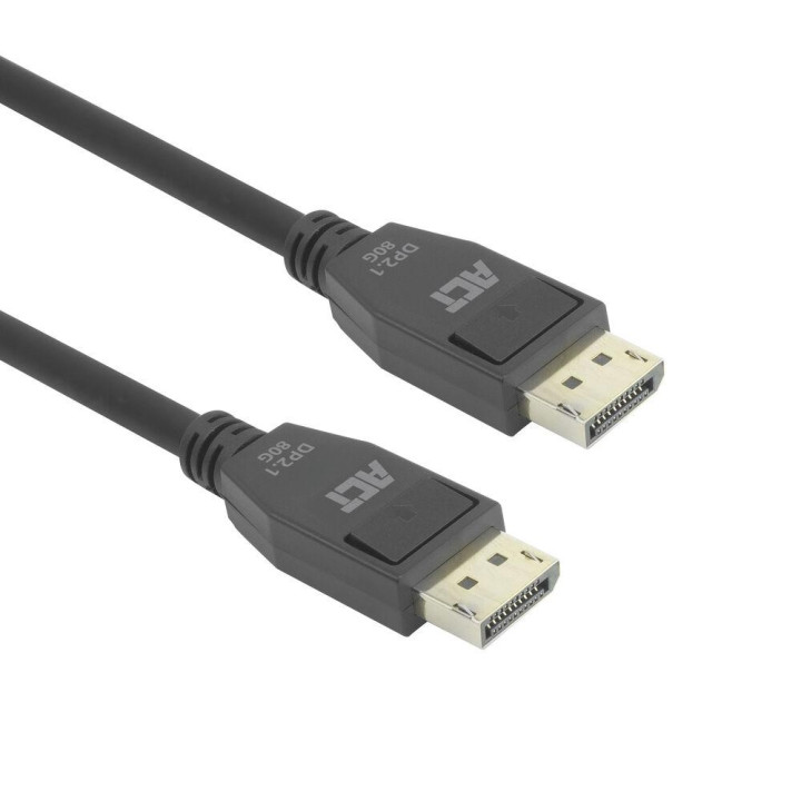 Кабел ACT, DisplayPort 2.1 мъжко-мъжко, 8K@60Hz, 4K@240Hz, 1м, черен - AK4081 - 1