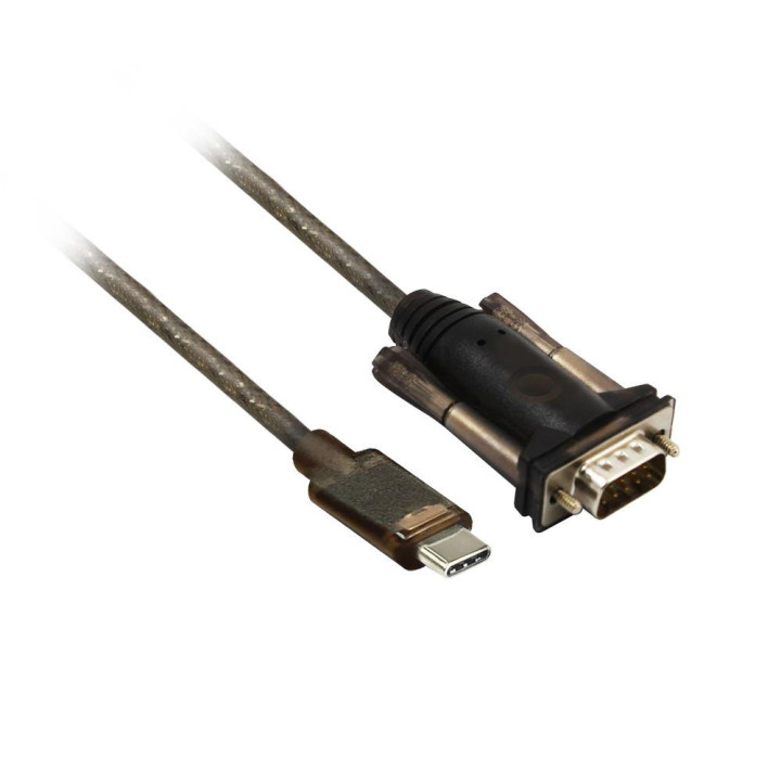 Конвертор ACT AC6002, USB-C мъжко - RS232 мъжко 9 pin, 1.5 м, черен - AC6002 - 1